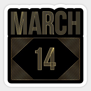 March 14 Sticker